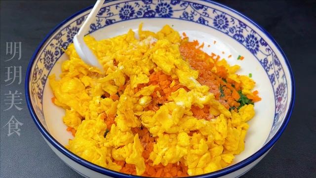 菠菜中加3個雞蛋，第一次見這種做法，無水無油，好吃到不想停筷子，多吃也不會胖， A recipe of  spinach,Add 3 eggs,Eat more and not get fat