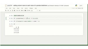 adding column name to each value of a pandas dataframe