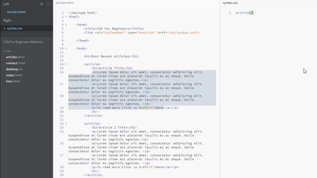 CSS Tutorial For Beginners 27 - Font Size