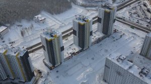 Ход строительства ЖК "За ручьём", дом №5, г. Сургут. Февраль 2022 год