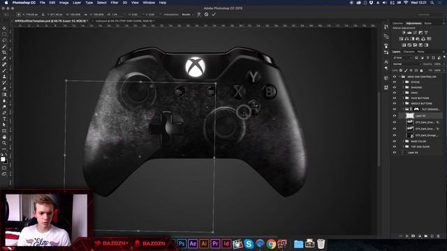 How To Design Your Own Controller In Photoshop | BazDZN смотреть онлайн