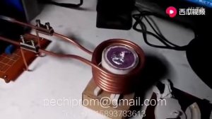 самодельная индукционная плавильная печь,индуктивная плавильная печка,горн плавильня своими руками