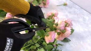 Как сделать букет из кустовых роз | Букет в упаковке | Курсы флористики online