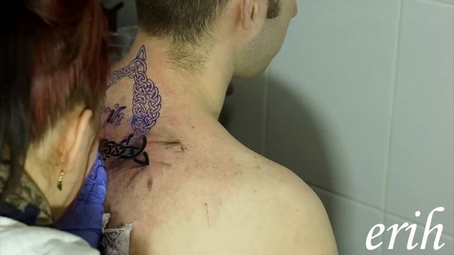 TERRITORY TATTOO Нанесение татуировки. TIMELAPSE смотреть онлайн