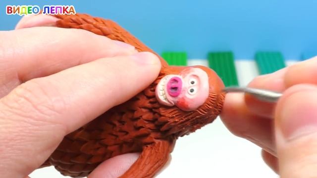 КАК СДЕЛАТЬ АНИМАЦИЮ ИЗ ПЛАСТИЛИНА _ Лепим Линка из фильма Потерянное звено.mp4 смотреть онлайн