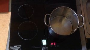 Варочная поверхность газ под стеклом, тест на закипание