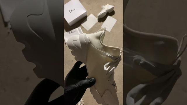 Обзор на кроссовки женские Dior D Connect White смотреть онлайн