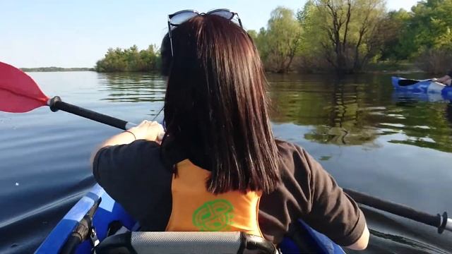 #soothing#relaxingvideo Катаемся на каяках. Заповедные места Хортица г.Запорожье.