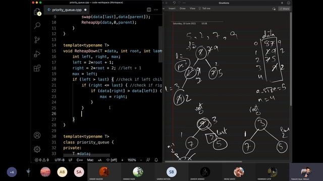 Heap / Priority Queue - 09 ReheapDown implementation смотреть онлайн