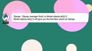 Django : Django manager first() vs Model.objects.all()[:1]