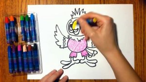 Рисунок попугая Кеши. Как нарисовать попугая просто