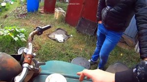 РЖАВЫЙ и ЗАБЫТЫЙ В ОГОРОДЕ МОТОЦИКЛ К-55.