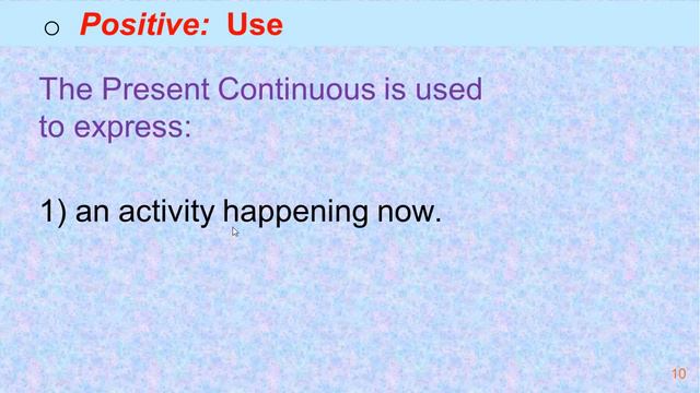 Present Continuous _ Positive
