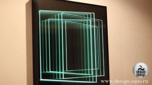 Бесконечное зеркало на стене   Infinity Mirror