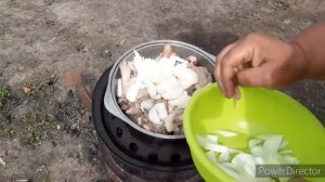 Мясо на костре!!! Деревенская свежанина!!! Мясо в казане с дымком!!!