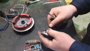Двигатель бензопилы Урал. Из контактного в электронное. Фильм 2.