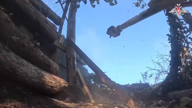 Боевая работа расчета орудия «Нона-К» группировки войск «Запад»