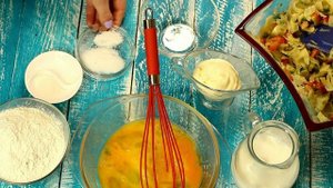 ОЧЕНЬ ВКУСНЫЙ ЗАЛИВНОЙ ПИРОГ С КАПУСТОЙ