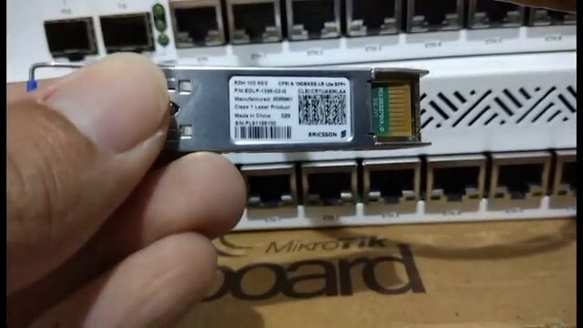 Testing Ericsson SFP+ 10Gbase on Mikrotik Cloud Core Router
