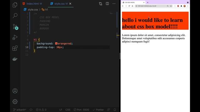 CSS3 Full Course[4K] - 26 | CSS Padding Explained in Telugu | CSS BOX MODEL | తెలుగు #css #css3#htm