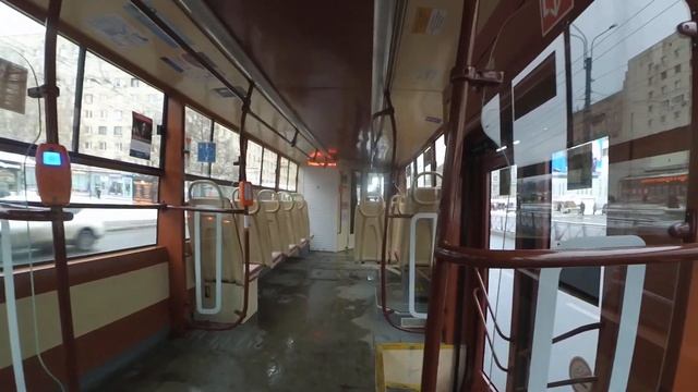 Трамвай "5689 по 61 от Новороссийской до Политехнической" СПб 13-**: ЛМ-68М2 5689 по №61 (27.11.23) смотреть онлайн