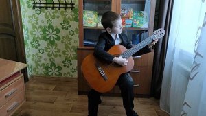 "В траве сидел кузнечик" В. Шаинский (V. Shainskiy "Grasshopper") на гитаре