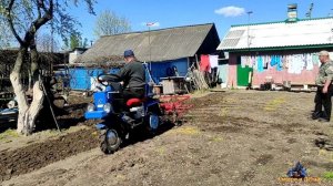 Как мотоблокам мтз БЕЛАРУС культивировать землю на участке.