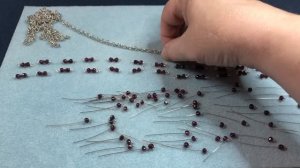 Бусы - цепочка из граната. Переделка.