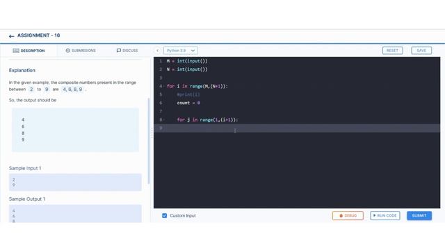 Composite Numbers in the range | Assignment 16 | Python coding tips tricks | nxtwave ccbp 4.0 telug