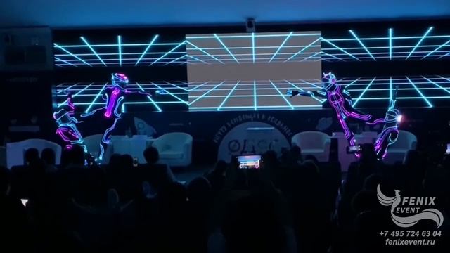 Заказать световое акробатическое шоу на праздник в Москве - заказать эффектное шоу на корпоратив
