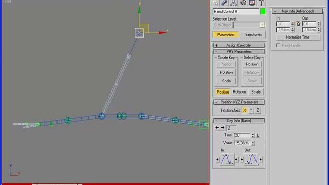 Видеоуроки 3ds Max. Риггинг (оснастка) персонажа в 3ds Max. Запястья и пальцы Wiring. 9/13