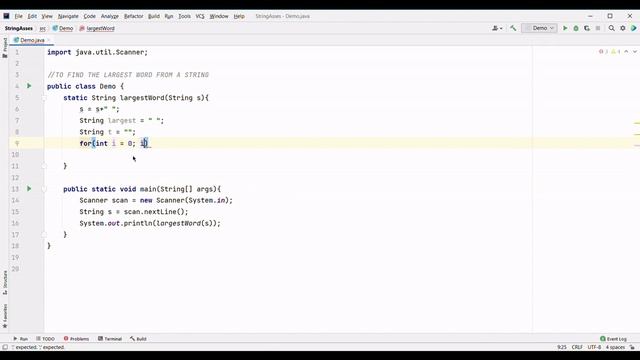 PRINT LARGEST WORD IN A GIVEN STRING JAVA PROGRAMMING NO SOUND COPY CODE смотреть онлайн