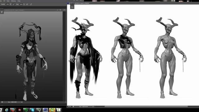 Zbrush to Photoshop Design Iteration смотреть онлайн
