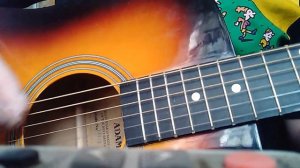 Игра на двух верхних струнах гитары