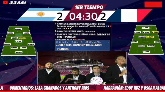 ARGENTINA VS. FRANCIA,: LA FINAL del MUNDIAL QATAR 2022. EN VIVO