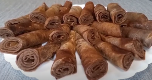 Блинчики с какао на молоке
