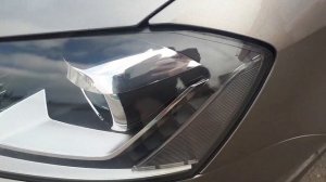 Полировка фар до и после Volkswagen Passat b7