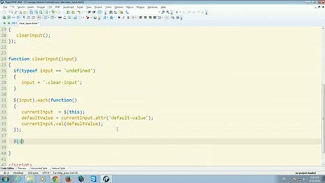 Jquery Tutorial Clear input on click смотреть онлайн