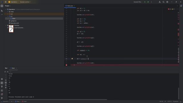 Operators: Understand various operators in Java 🤹♂️🔄