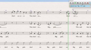 Big Girls Don't Cry (Jersey Boys). Arranged for SATB by Jane Anderson-Brown.  Complete.