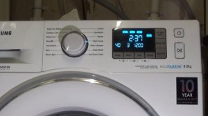 How to tip #14 : Activate Demo mode on a Samsung Ecobubble Washing Machine.