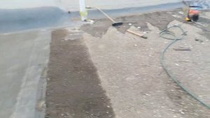 Ремонт гаражной крыши/течь от соседа.