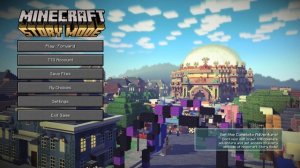 Minecraft Story Mode Season 1: Starting screen and main menu + main menu extended soundtrack