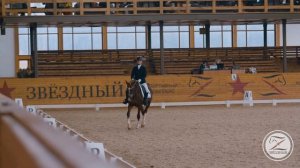 Первые соревнования по выездке ученицы Натальи Борисовой. Езда по программе «Тест для начинающих»