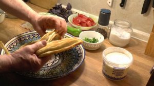 Курутоб.Таджикское блюдо вкусное и простое. Курут, об, фатир.