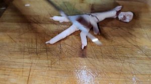 КАК УДАЛИТЬ ТРУБЧАТУЮ КОСТЬ ИЗ КУРИНОЙ ЛАПЫ