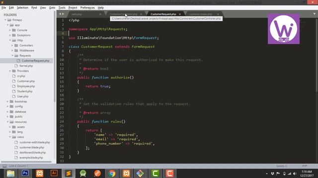 Laravel Tutorials in Tamil - Laravel Form Request Validation in tamil