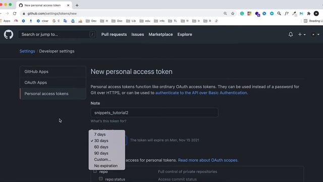 How to create personal access token in Github | How to generate personal access token in Github смотреть онлайн