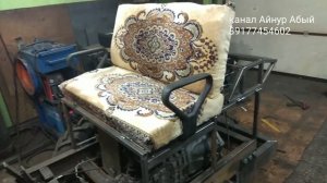 #мини погрузчик #самодельный #переломка  Мини погрузчик установка сиденье и руля