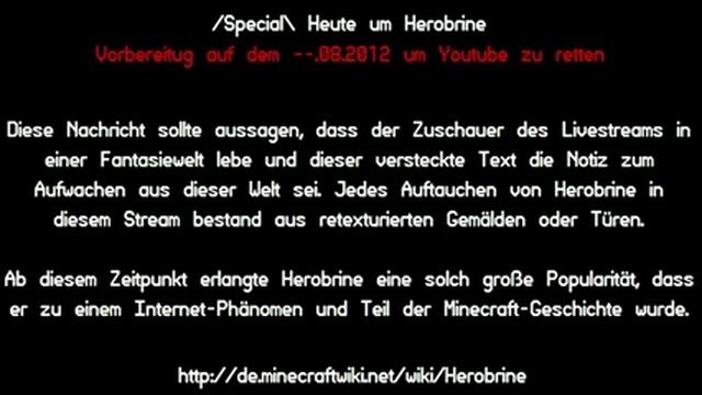Minecraft Wiki "Herobrine" смотреть онлайн